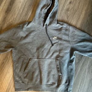 gray nike hoodie